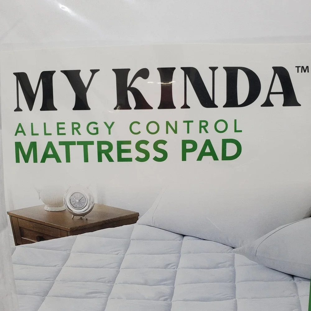 My Kinda Allergy Control Mattress Pad Twin XL White New Antimicrobial Microfiber